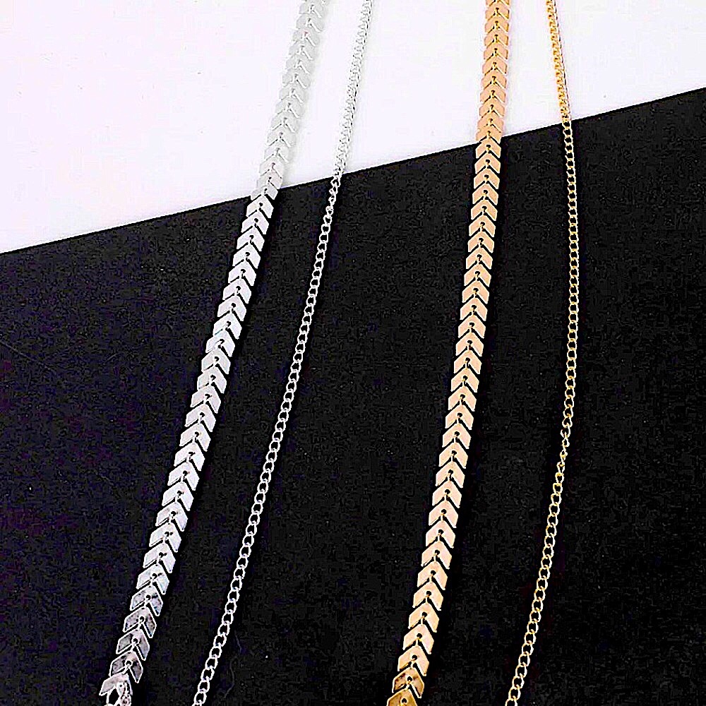 ⚜️[𝟯/$𝟭𝟴]⚜️2 Layered Silver Arrow Choker NEW - Picture 6 of 10